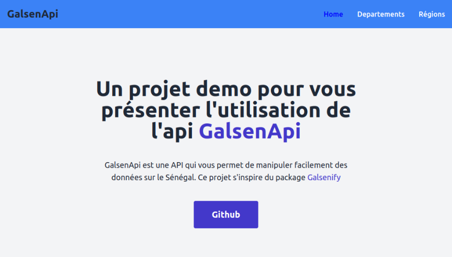 GALSEN API